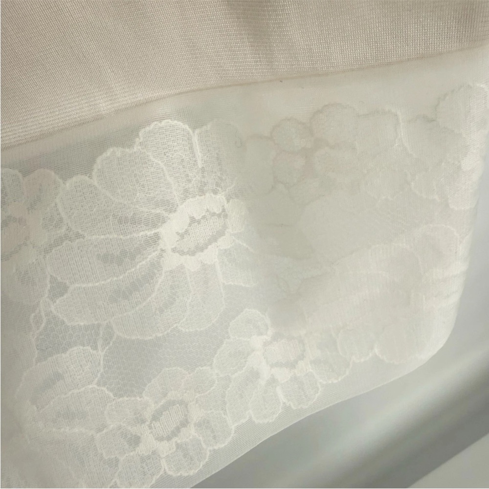 Vintage JC Penney Full Slip Womens Size 36 Blush Ivory Lace Accent Nylon Antron - Picture 4 of 9